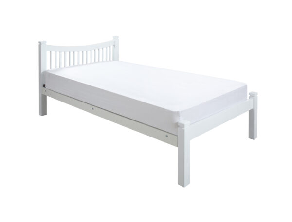 Jordan Wooden Bed White