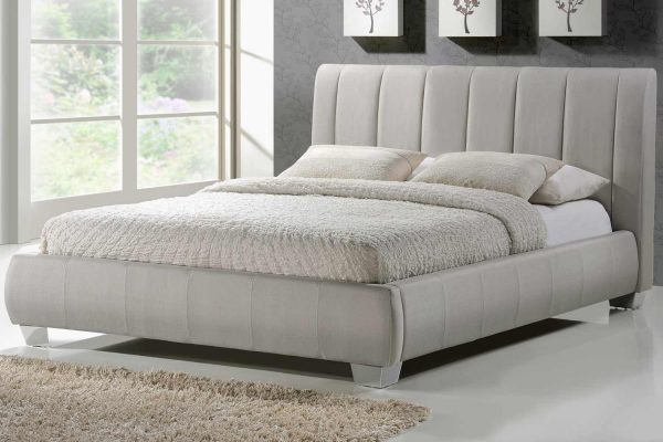Time Living Braunston Fabric Bed Frame - Sand