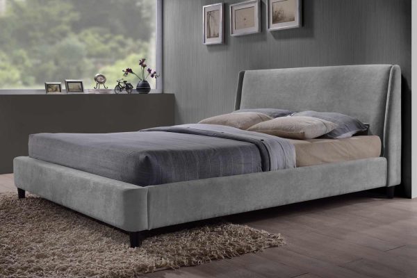 Edburgh Fabric Bed Frame - Grey