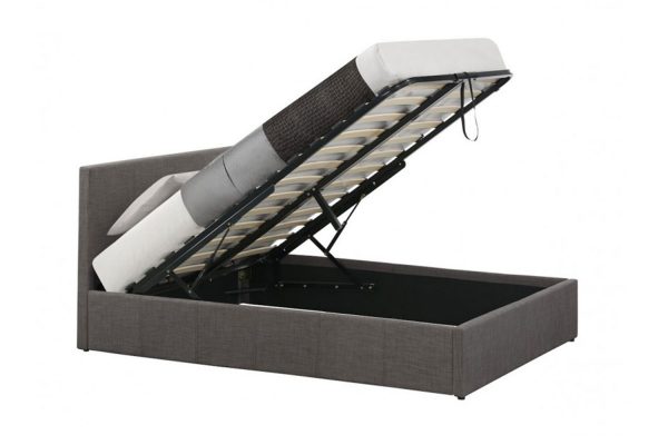 Birlea Berlin Grey Fabric Ottoman Bed