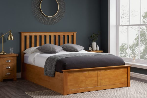 Birlea Phoenix Oak Wooden Ottoman Bed Frame - Image 2