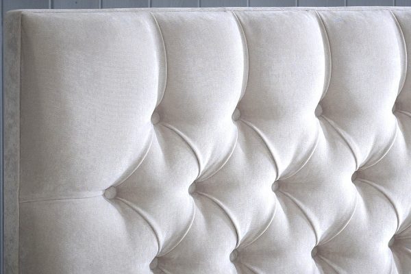 Saffron Chesterfield Buttoned Standing Headboard - Image 3
