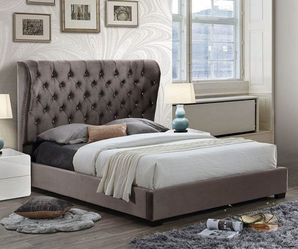 Infinity Mink Fabric Bed Frame