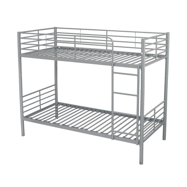 LPD Apollo Silver Metal Bunk Bed