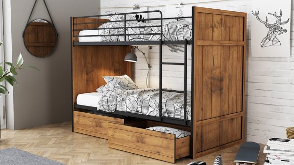 LPD Rocco Wooden Bunk Bed With Storage Drawers