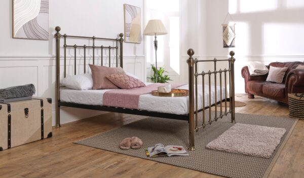 Bristol Brass Metal Bed Frame - Image 3