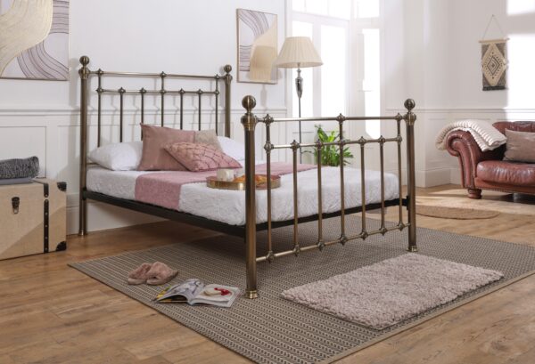 Bristol Brass Metal Bed Frame