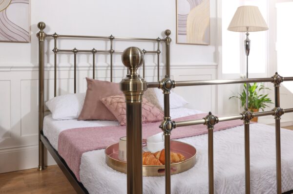 Bristol Brass Metal Bed Frame - Image 2