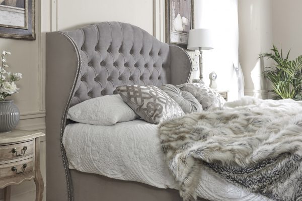 Belgravia Wing Floor Standing Headboard With Studs - Image 2