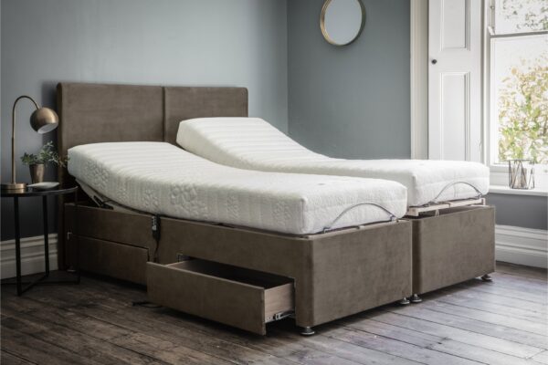 Super King Twin Memory Electric Adjustable Bed