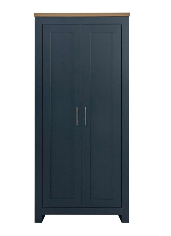 Birlea Highgate Navy & Oak 2 Door Wardrobe - Image 2