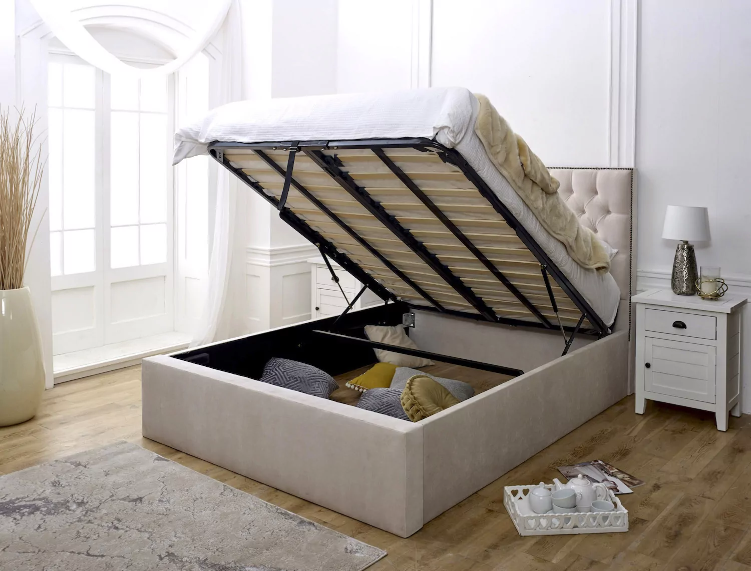 Chesterfield ottoman bed discount