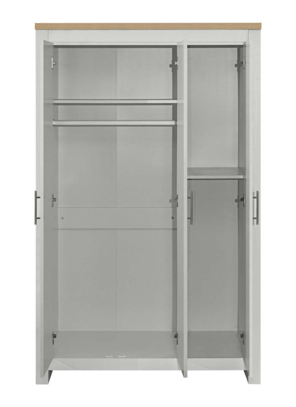 Birlea Highgate Grey & Oak 3 Door Wardrobe - Image 2