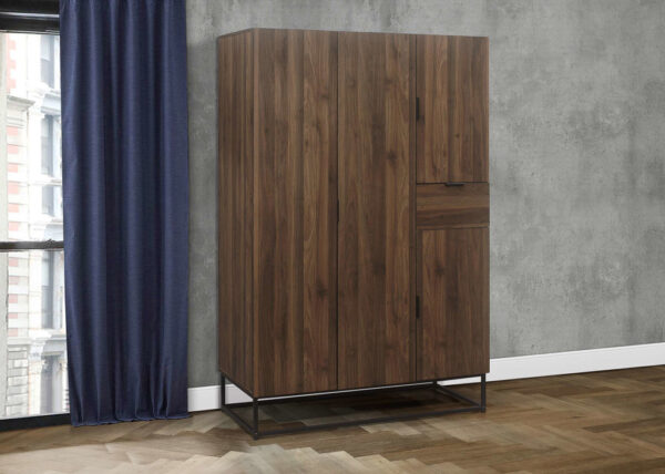 Birlea Houston Walnut 4 Door Wardrobe