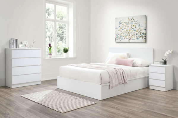 Birlea Oslo White Ottoman Bed