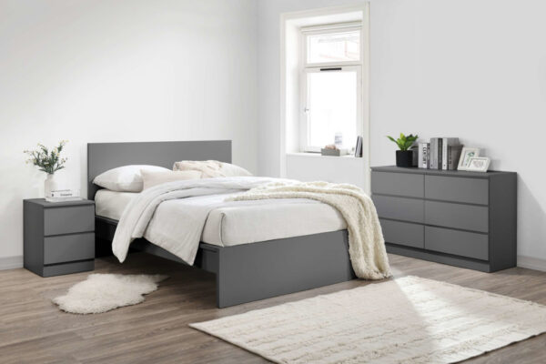Birlea Oslo Grey Bed Frame