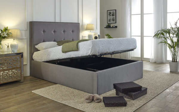 Chloe Extra Deep Ottoman Bed Frame With Studs - Image 3
