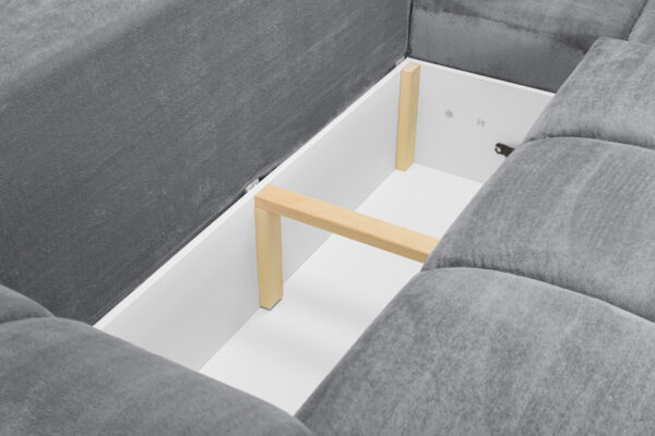 Azzuro Grey Universal Corner Sofa Bed - Image 4