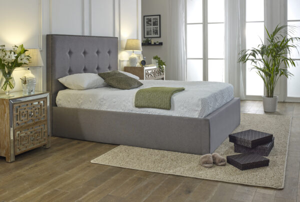 Chloe Extra Deep Ottoman Bed Frame With Studs - Image 2