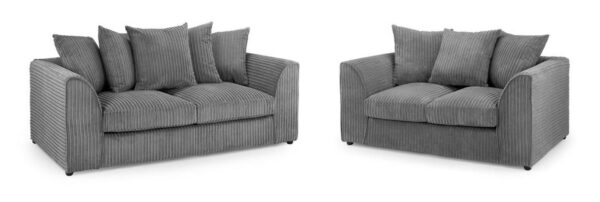 Harley Grey 3+2 Set Jumbo Sofa