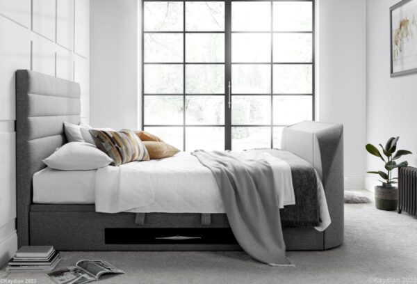 Appleton TV Ottoman Storage Bed Grey - Image 2