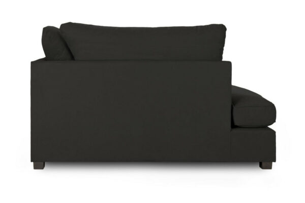 Carnaby Black U Shape Corner Sofa Including Footstool - Image 6