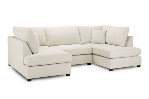 Carnaby Beige U Shape Corner Sofa Including Footstool - Image 3