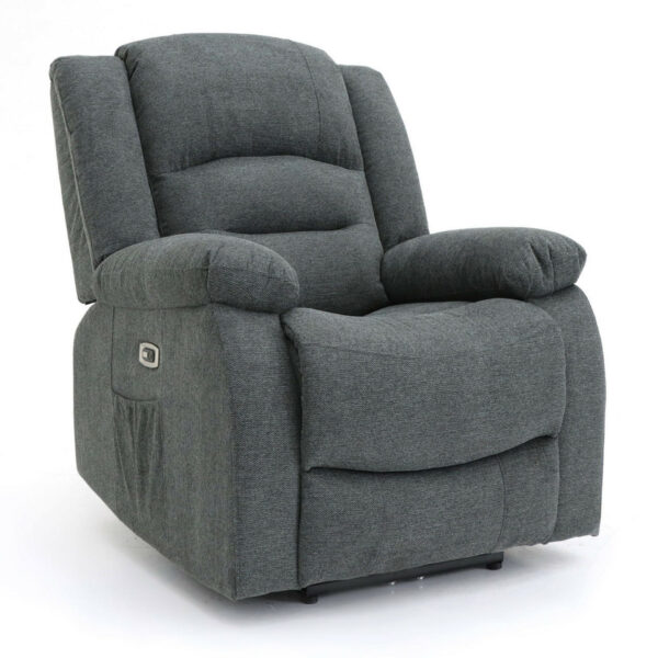 Alva Graphite Armchair Electric Recliner Sofa - Image 2
