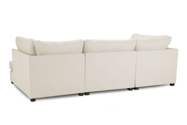 Carnaby Beige U Shape Corner Sofa Including Footstool - Image 4