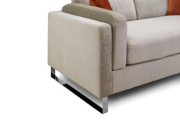 Kingston Beige 2 Seater Sofa - Image 4