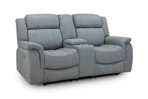 Linden Grey 2 Seater Electric Recliner Sofa