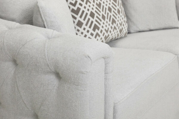 Grazia Light Grey 4 Seater Sofa - Image 3