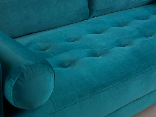 Harper Plush Teal Armchair Sofa - Image 3