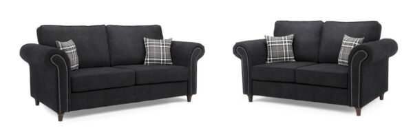 Oakland Charcoal 3+2 Set Sofa
