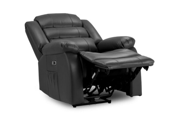 Otto Black Armchair Electric  Recliner Sofa - Image 5