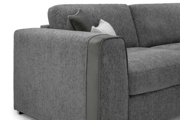 Naples Grey 3 Seater Sofa - Image 3