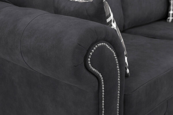 Oakland Charcoal 3+2 Set Sofa - Image 3
