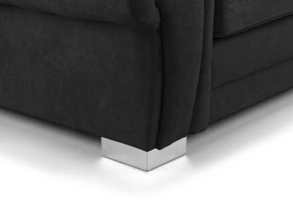 Verona Black Large Corner Scatterback Sofabed - Image 5