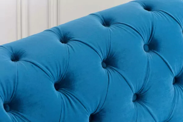 Chester Blue 3 Seater Sofa - Image 2
